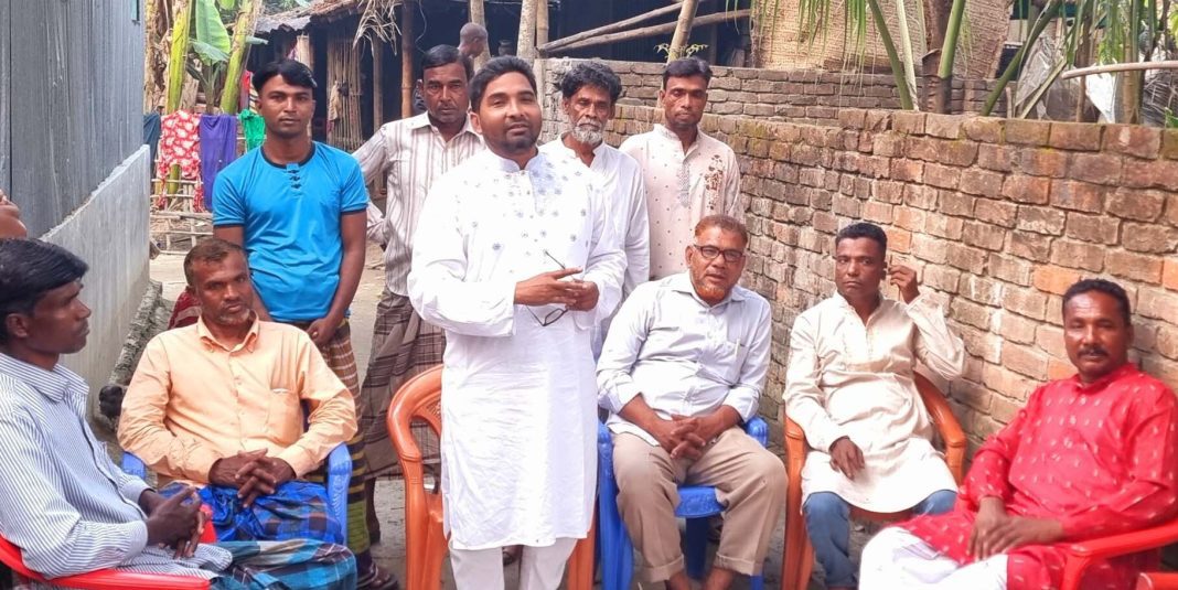 কেশবপুর উপজেলা চেয়ারম্যান প্রার্থী মফিজের উঠান বৈঠকে উৎসবের আমেজ