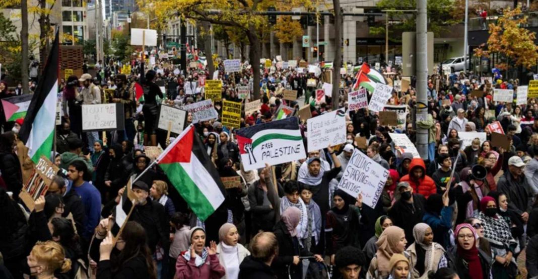 আমেরিকায় ইসরায়েলবিরোধী বিক্ষোভে ৫০ অধ্যাপক গ্রেফতার