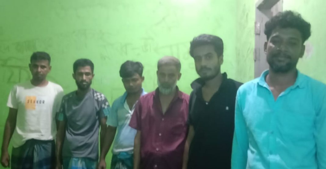 বেগমগঞ্জে জুয়ার আসরে অভিযান, ৬ জুয়াড়ি গ্রেপ্তার  