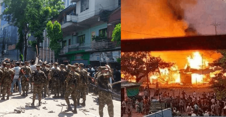 খাগড়াছড়িতে ভয়াবহ সহিংসতা: ১০৫টি দোকান পুড়ে ছাই, নিহত ৩